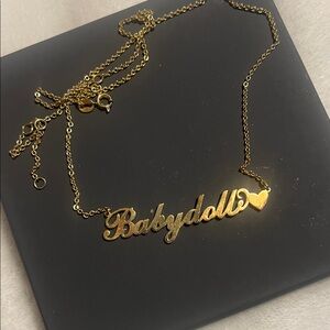 Gold 'Babydoll' Necklace